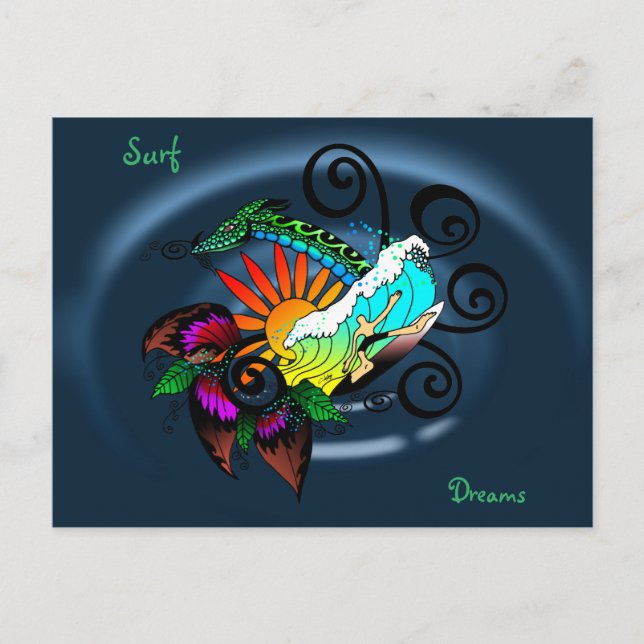 Postal Surfer Dude Personalizado (Anverso)