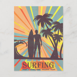 Postal Surfer Dude Postcard