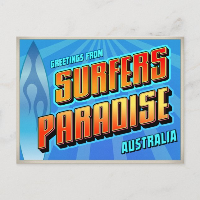 POSTAL SURFERS PARADISE (Anverso)