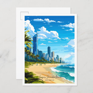 Postal Surfers Paradise Beach Australia Travel