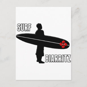 Postal Surfeur Biarritz Basque