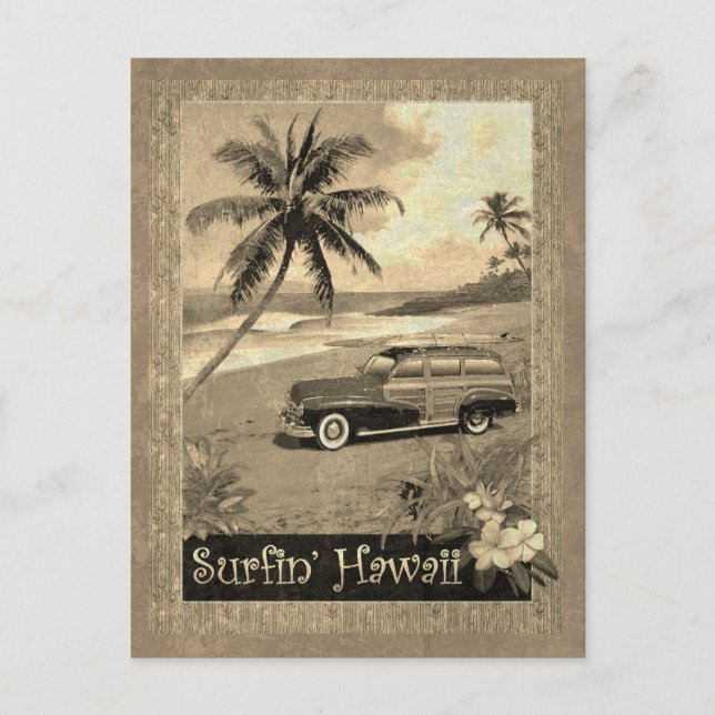 Postal Surfin' Hawaii (Anverso)
