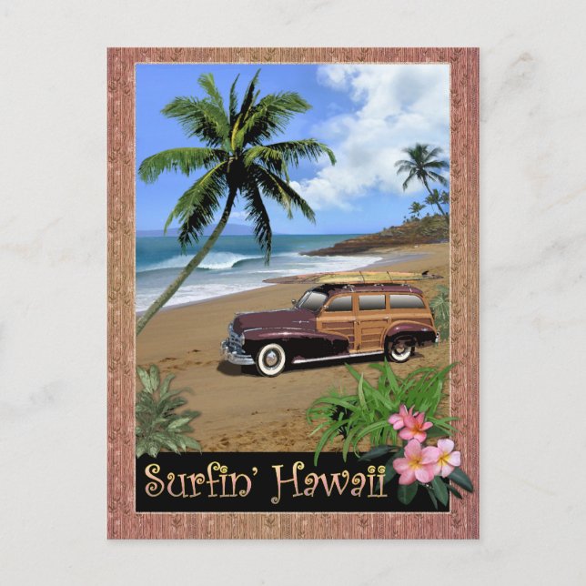 Postal Surfin' Hawaii (Anverso)