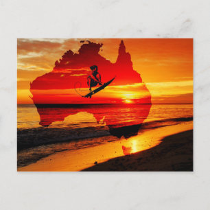 Postal Surfing Australia Post Card