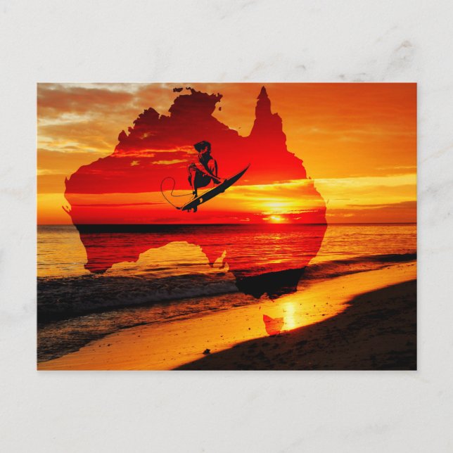 Postal Surfing Australia Post Card (Anverso)