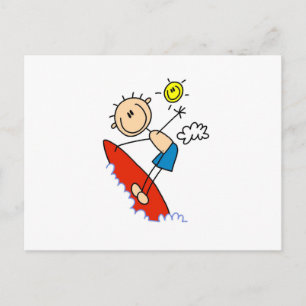 Postal Surfing Boy Stick