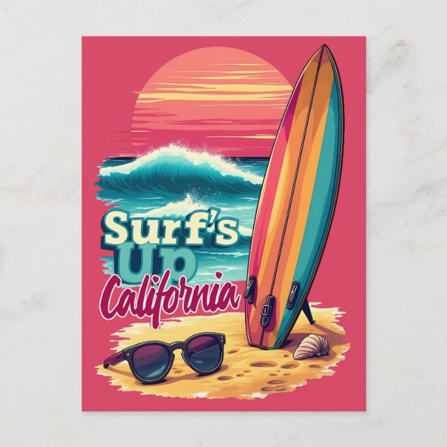 Postal Surfing de California (Anverso)