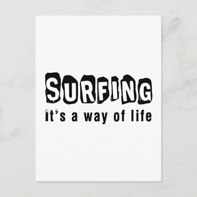 Postal Surfing Es una forma de vida (Anverso)