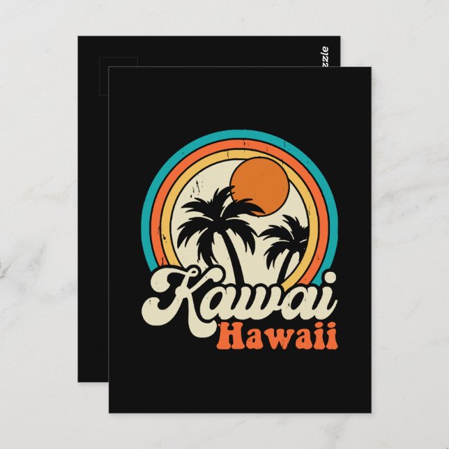 Postal Surfing Kawaii Hawaii (Anverso / Reverso)