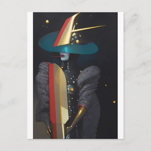 Postal Surfing the Astro-Witch (Anverso)