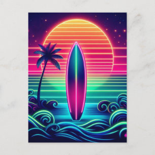 Postal Surfing the Neon Sunset