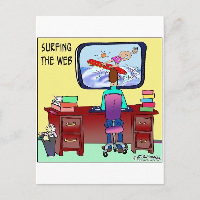 Postal Surfing The Web (Anverso)