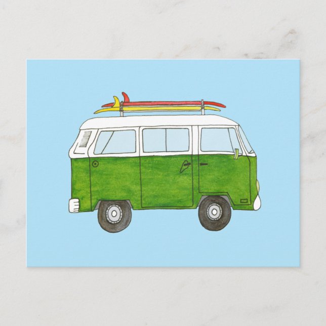 Postal Surfista Campervan (Anverso)