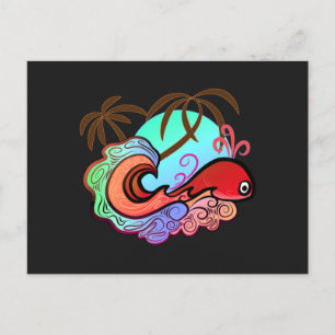 Postal Surfista de ballenas para bebés