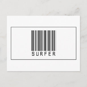 Postal Surfista de código de barras