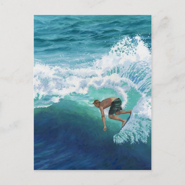 Postal Surfista de Skimboard (Anverso)