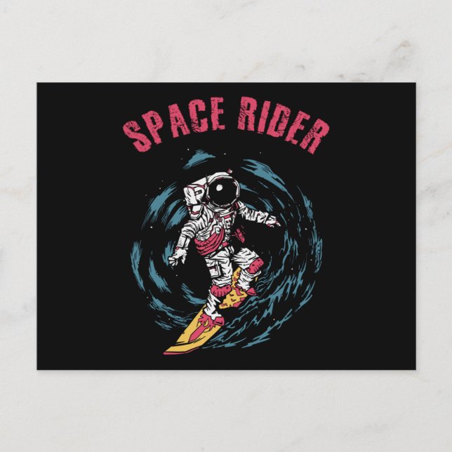 Postal Surfista de Surfing Astronauta Space Rider (Anverso)