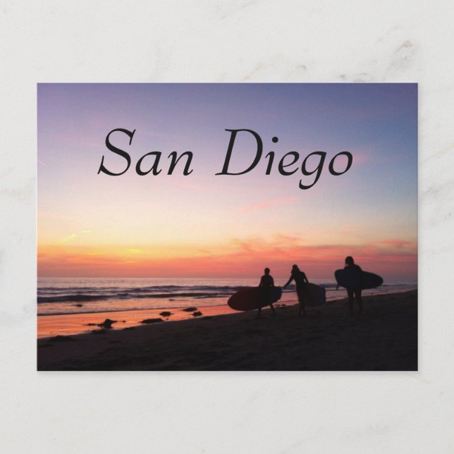 Postal Surfistas de San Diego (Anverso)