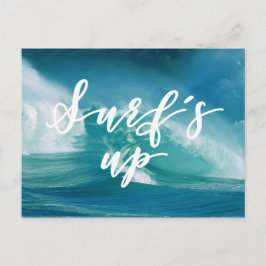 Postal Surf's Up | Tipografía divertida y cotización
