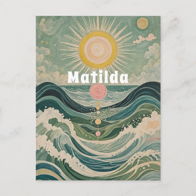 Postal Surge solar personalizado (Anverso)