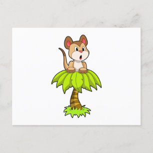 Postal Suricata con árbol