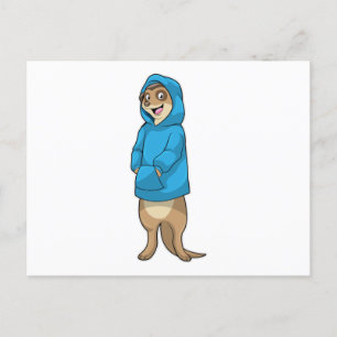 Postal Suricata con capucha