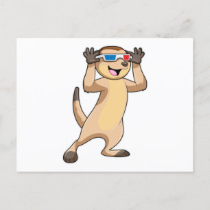 Postal Suricata con Gafas