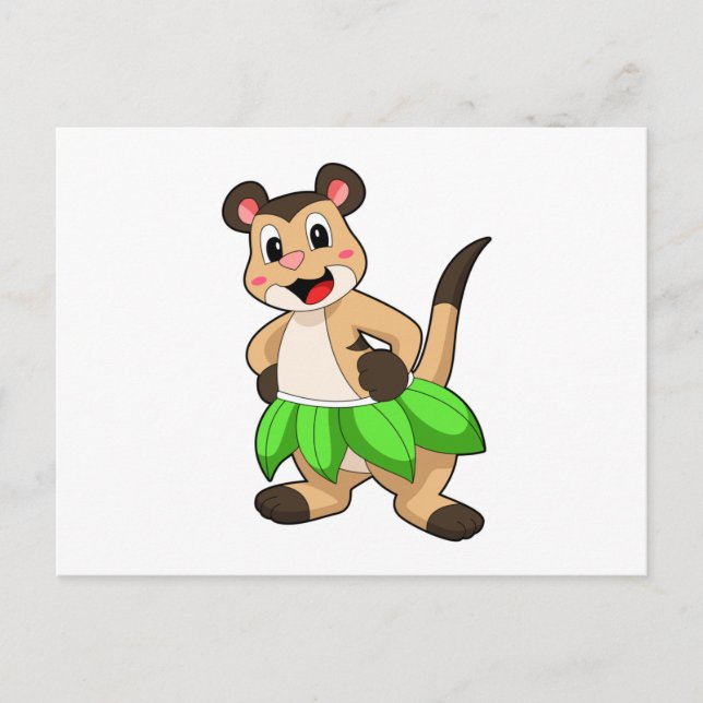 Postal Suricata en baile de ballet (Anverso)