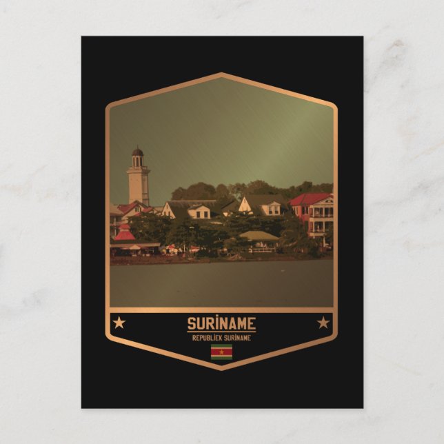 Postal Surinam (Anverso)