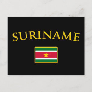Postal Surinam dorado