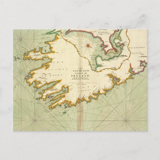 Postal Suroeste de Irlanda por Thornton (Anverso)