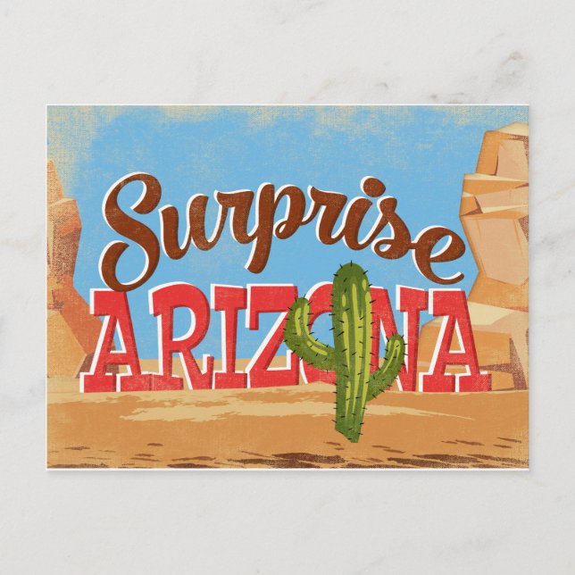 Postal Surprise Arizona Vintage Travel (Anverso)