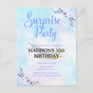 Postal Surprise Fiesta Watercolor Pastel