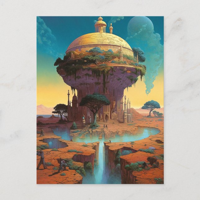 Postal Surreal Fantasy City (Anverso)