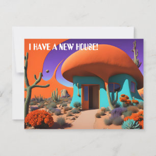 Postal Surreal Mushroom House New Address