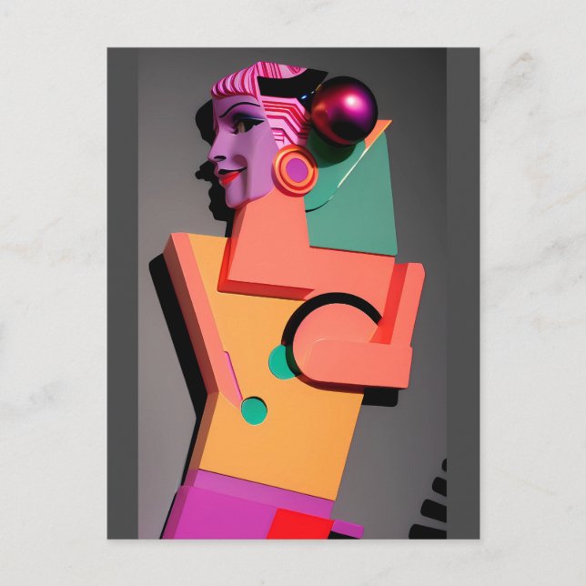 Postal Surrealismo de Baffia Ken Gage (Anverso)