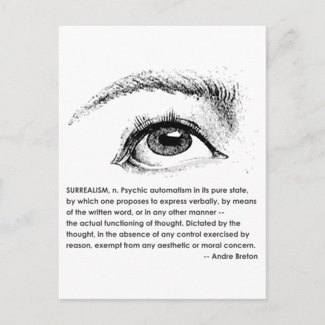 Postal Surrealismo definido (Anverso)