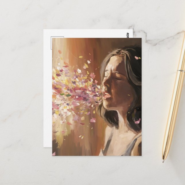 Postal Surrealista en la fiebre de primavera (Anverso/Reverso In Situ)