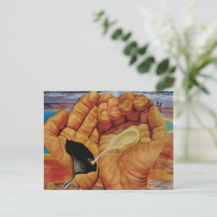 Postal Surrealista No contamines nuestras tierras pública