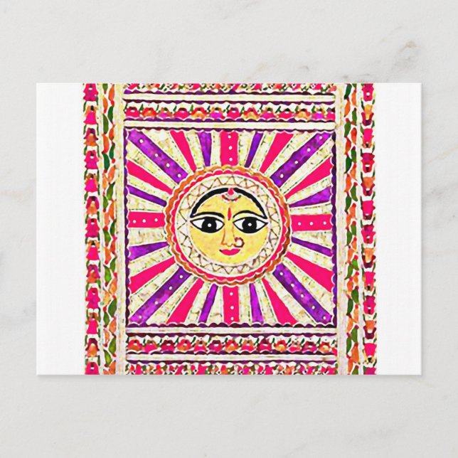 Postal Surya Hindu Sun God (Anverso)