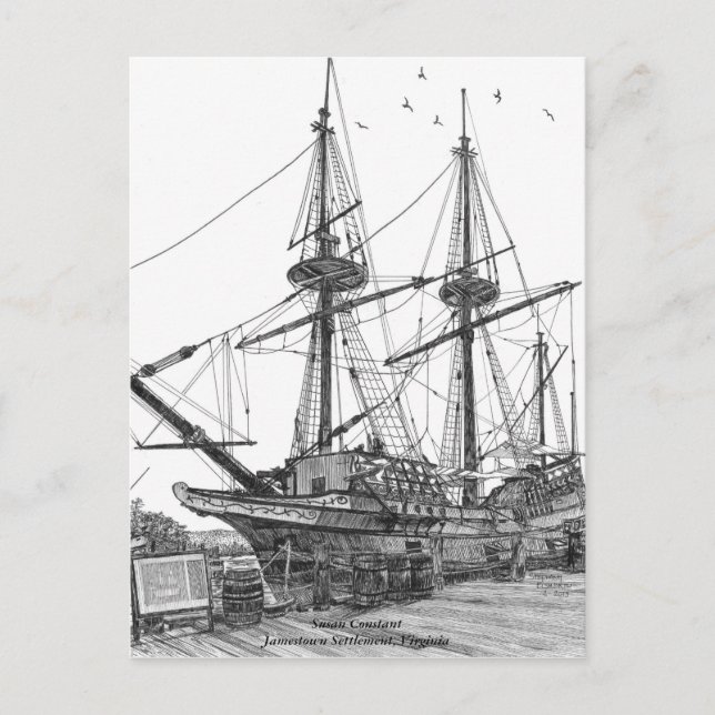 Postal Susana Constant de Tall Ship (Anverso)