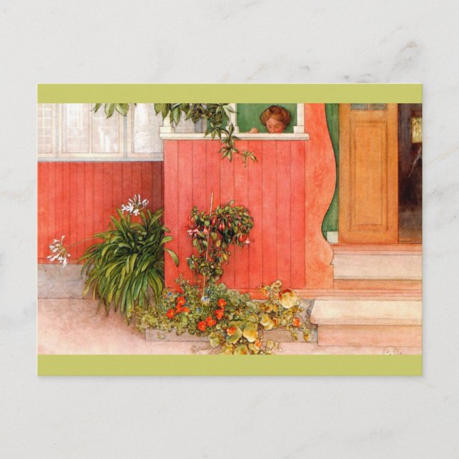 Postal Susana en el pórtico (Anverso)