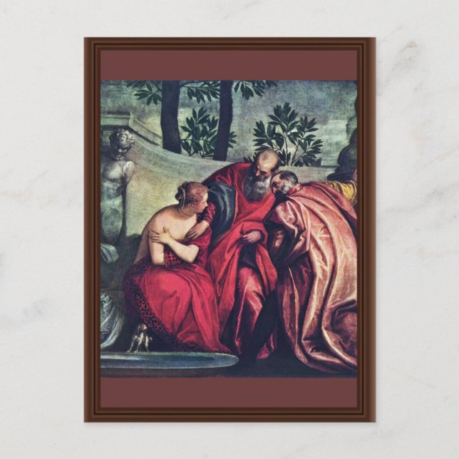 Postal Susanna By Veronese Paolo (Mejor Calidad) (Anverso)