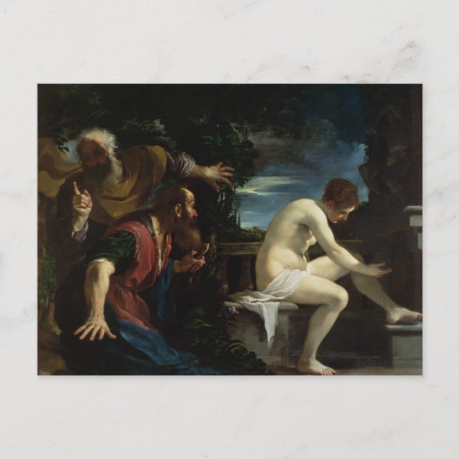 Postal Susanna y los mayores (Anverso)