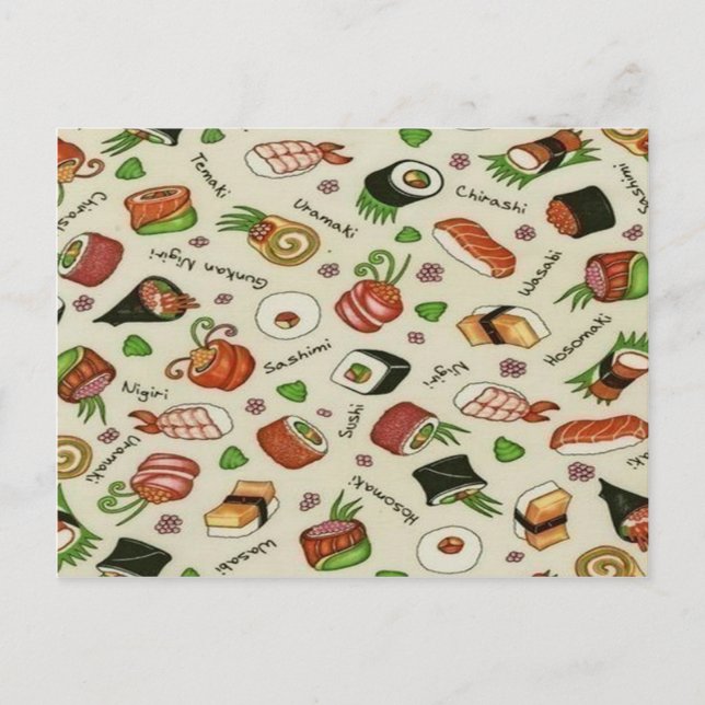 Postal Sushi (Anverso)