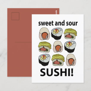 Postal Sushi Agrio y Dulce Sushi