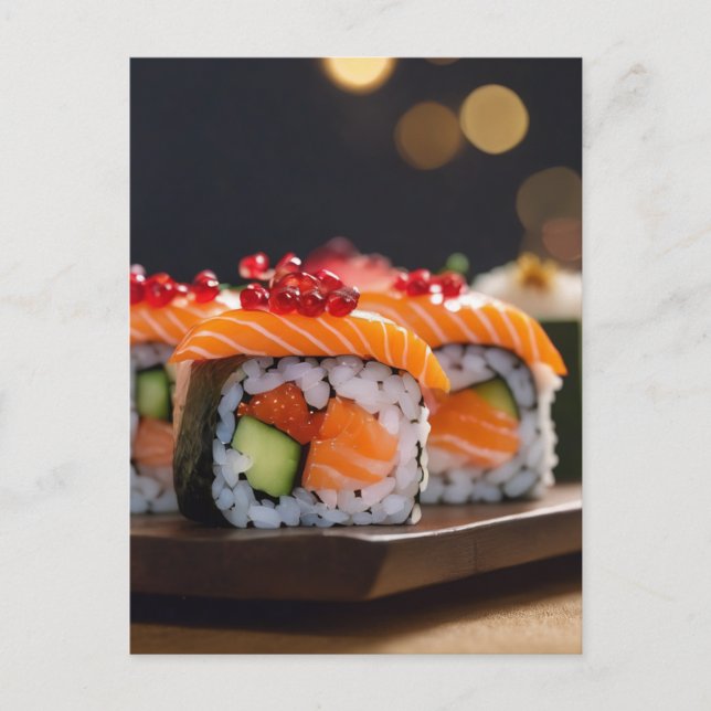 Postal sushi bokeh (Anverso)