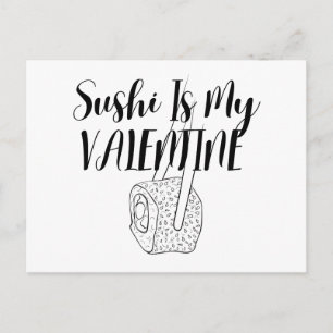Postal Sushi Es Mi San Valentín