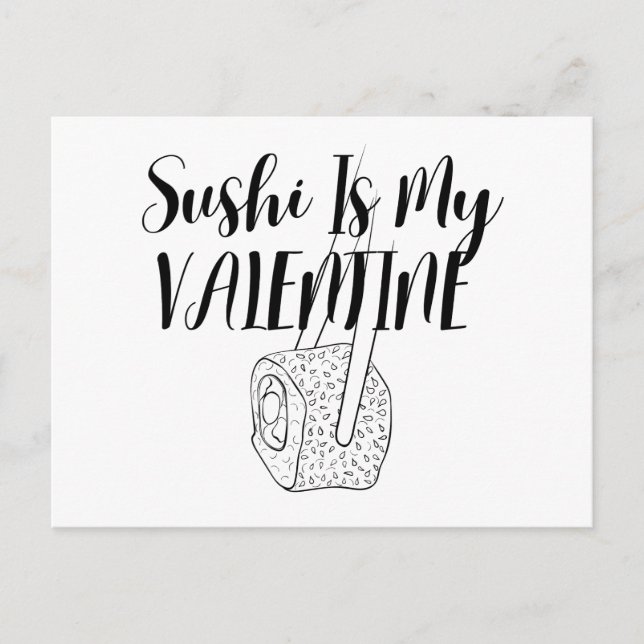 Postal Sushi Es Mi San Valentín  (Anverso)
