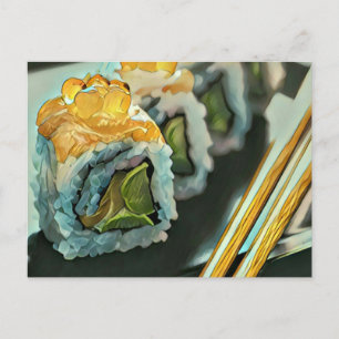 Postal Sushi japonés